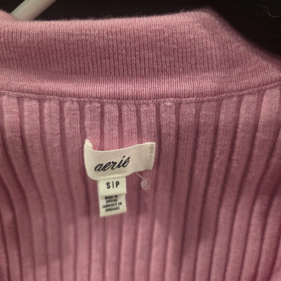 Pink Ribbed Women's Sweater - Picture 6 of 7